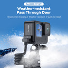 TELESIN Plastic Rechargeable Side Cover Rainproof Snowproof for GoPro Hero 12 Hero 11 Hero 10 Hero 9 Black