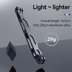 TELESIN Aluminum Extension Rod for Selfie Stick, 16.5cm Metal Pole Mount Extension Arm for Helmet and Action Camera