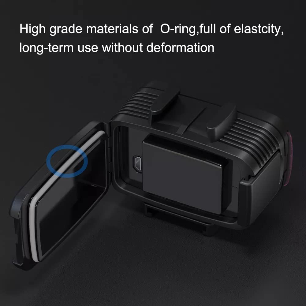 Seafrogs 40 Meters Depth Waterproof Diving Light with Cold Shoe Mount For GoPro Insta360 DJI Action Sony Canon Cameras 700 Lumen High Brightness Fill Light