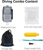 TELESIN Waterproof Case for DJI Action 2 Dual-Screen Combo Power Combo Underwater Dive Housing