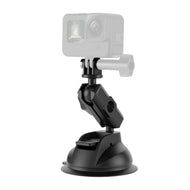 TELESIN Nylon Fiber Suction Cup Mount Car Windshield Window Mount for GoPro Insta360 DJI Action 2 Osmo Pocket 2 Action Camera