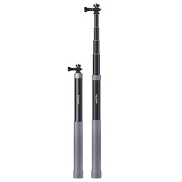 TELESIN 2nd Gen 1.2 Meter Carbon Fiber Selfie Stick for Action Camera, Invisible Stick for Insta360 ONE RS, ONE X3-120CM