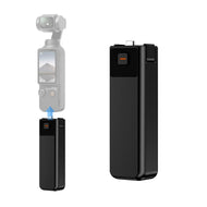 LKTOP Osmo Pocket 3/4 Battery Handle Grip | Built-in 5000mAh Battery 22.5W Fast Charging with Reserved 1/4” Thread Hole Compatible with DJI Pocket 3/4