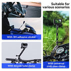 TELESIN Aluminum Extension Rod for Selfie Stick, 16.5cm Metal Pole Mount Extension Arm for Helmet and Action Camera