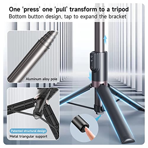 Telesin 1.3m Wireless Remote Control Selfie Stick for GoPro HERO12/11/10/9