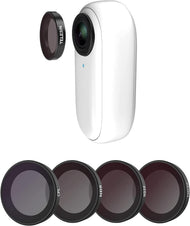 TELESIN Lens Filter Kit for Insta360 GO2 GO3 | 4-Pack CPL ND8 ND16 ND32 Neutral Density Polarizing Polarizer Filter Set Lens Protector for Insta360 go 2 go 3 Accessories