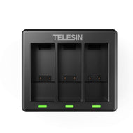 Telesin Triple Battery Charger Dock with Type-C Cable for GoPro HERO13 Battery | Enduro Batteries Charger for GoPro 13
