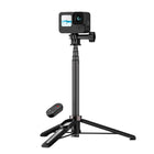 Telesin Wireless Remote Control Selfie Stick for GoPro HERO13/12/11/10/9/Max with Phone Holder Clip