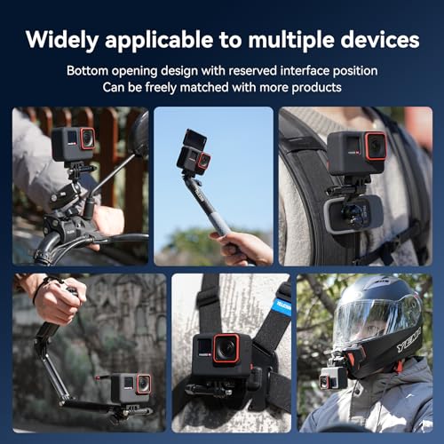 TELESIN 3 in 1 Silicone Case for Insta360 Ace | Lens, Body, Back Screen Cover, Protective Sleeve for Insta360 Ace