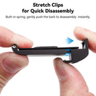 TELESIN Plastic Rechargeable Side Cover Rainproof Snowproof for GoPro Hero 12 Hero 11 Hero 10 Hero 9 Black