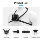 Telesin Neck Mount SE2.0 with Air Cushion Chest Strap Mount for Action Camera