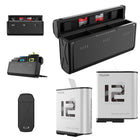 Telesin 2-Pack Stamina Battery and Pocket Charging Box Bundle for GoPro HERO12/11/10/9