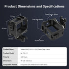 TELESIN Upgraded Protective Housing Case for GoPro HERO13 HERO12 HERO11 HERO10 HERO9 Black | Plastic Frame Vlog Cage with 1/4" Thread & Cold Shoe Mount
