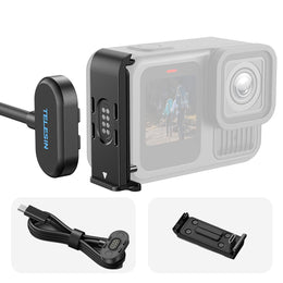 Telesin Weather-proof Magnetic Battery Door and Power Cable Kit for GoPro HERO13/12/11/10/9