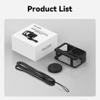 TELESIN Upgraded Silicone Case 2.0 For DJI Osmo Action 3 4 5 Pro with Lens Cap | Drop Proof DJI Action 3 4 5 Protective Case