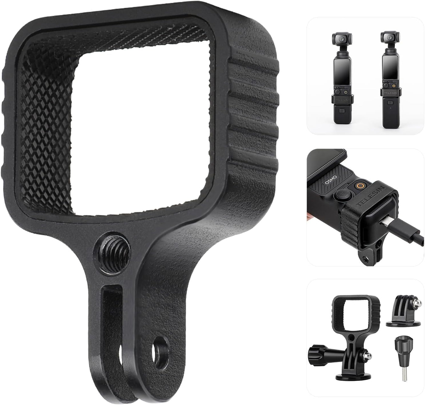 TELESIN Metal Adapter for DJI Osmo Pocket 3 | Aluminium Alloy Expansion Adapter Mount