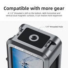 TELESIN Metal Cage for DJI Osmo Action 3 & Action 4 | Quick Release | Dual Cold Shoe Mount | Aluminum Alloy | Vertical & Horizontal Angle