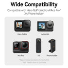 TELESIN 2.0 Mini Desktop Tripod for GoPro Insta360 DJI Action Osmo Pocket | Compact Size Extendable Camera Selfie Stick