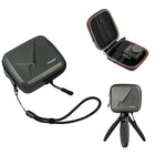 TELESIN Universal Action Camera Carrying Case for GoPro, DJI Osmo Action, Insta360 Ace Series | Hard Shell Protection Case with Elastic Wirst Strap and Open Port Design