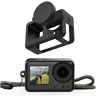 TELESIN Upgraded Silicone Case 2.0 For DJI Osmo Action 3 4 5 Pro with Lens Cap | Drop Proof DJI Action 3 4 5 Protective Case