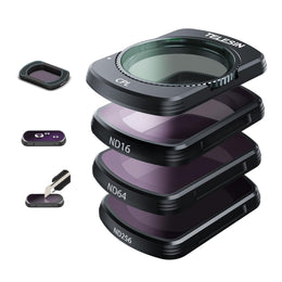 TELESIN 4-Pack CPL ND16 ND64 ND256 Lens Filter Set for DJI Osmo Pocket 3 | Neutral Density and Polarizing Lens Filter Kit Lens Protector for DJI Pocket 3