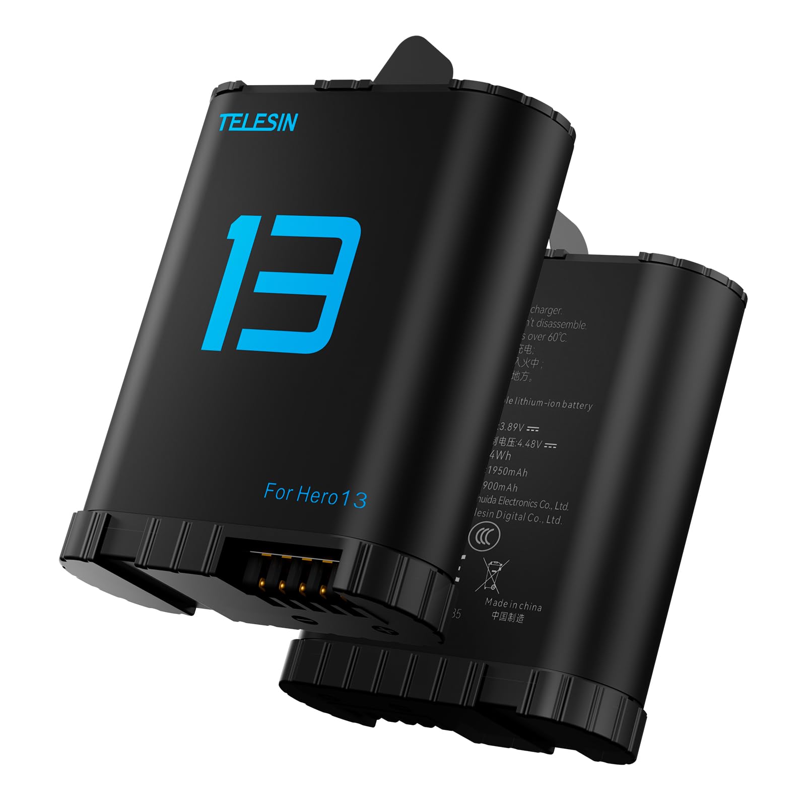 TELESIN Battery for GoPro HERO13 Black | Camera Battery for GoPro 13 - Black