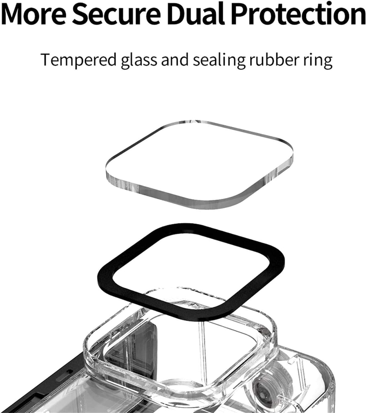 TELESIN Waterproof Case for GoPro HERO13/12/11/10/9