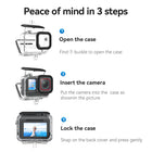 TELESIN Waterproof Case for Insta360 Ace Pro | Underwater Dive Case Housing Shell for Ace Pro Deep Scuba Diving Snorkeling 45 Meter Depth