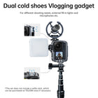 TELESIN Aluminum Alloy Cage Combo Set for GoPro Hero 11 Hero 10 Hero 9 Black Metal Housing Supports Vertical Shooting