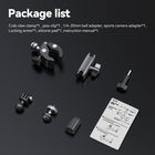 Telesin Claw Clamp Mount with Dua Ball Head
