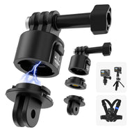 TELESIN Quick Release Mount Adapter Base for GoPro Accessories | Magnetic Camera Tripod Mounts for Insta360 DJI Osmo Pocket DJI Action Camera