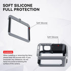 TELESIN Upgraded Aluminum Metal Cage for GoPro HERO 13/12/11/10/9 | Protective Housing Frame Case with Lens Filter Compatibility and Cold Shoe Mount