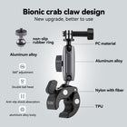 Telesin Claw Clamp Mount with Dua Ball Head