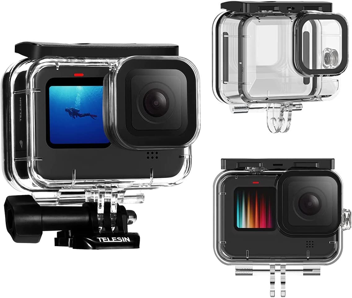TELESIN Waterproof Case for GoPro HERO13/12/11/10/9