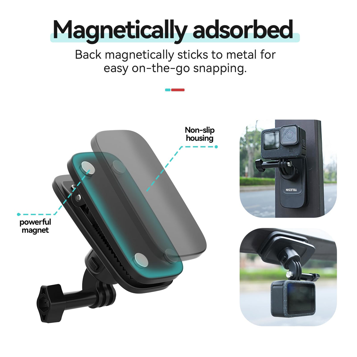 Telesin S2 Quick Release Magnetic Backpack Strap Mount