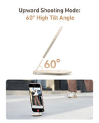 TELESIN Magnetic Phone Stand Compatible with MagSafe | 300° Rotatable Aluminum Pocket Phone Holder, 4-in-1 Portable Foldable Handle Phone Mount