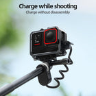 TELESIN Metal Frame Aluminum Cage with Cold Shoe for Insta360 Ace/Ace Pro | Quick Release Aluminum Frame Accessories Protective Housing Shell