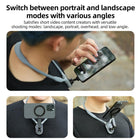 TELESIN Mobile Phone Magnetic Neck POV Mount | MagSafe Compatible Cell Phone Neck Holder Vlog Selfie Mount Hand Free Chest Stand for iPhone 16 15 14 13 12 Series Android Phones