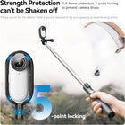 TELESIN Tripod Mount Adapter for Insta360 GO3 Action Camera | Plastic Frame Protective Mounting Case Compatible with Insta360 GO 3 Accessory