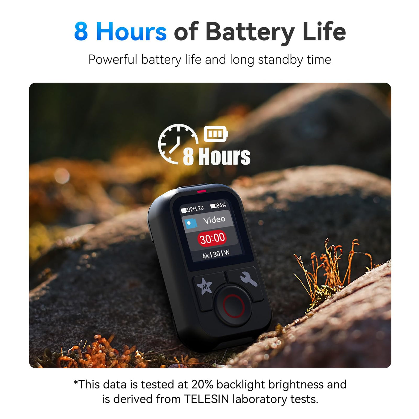 TELESIN Upgraded T13 Bluetooth Waterproof Remote Control for GoPro HERO13 | Multi-Language LCD Dispaly Compatible with GoPro 13 12 11 10 9 8 Max Action Camera