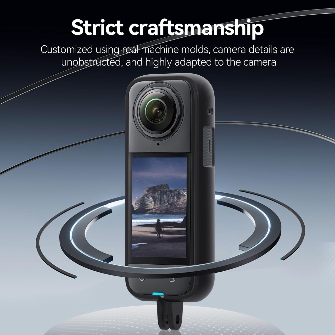 TELESIN Protective Case for Insta360 X4 | ElectronGeek Durable X4 Frame Cage with Mounting Flexibility