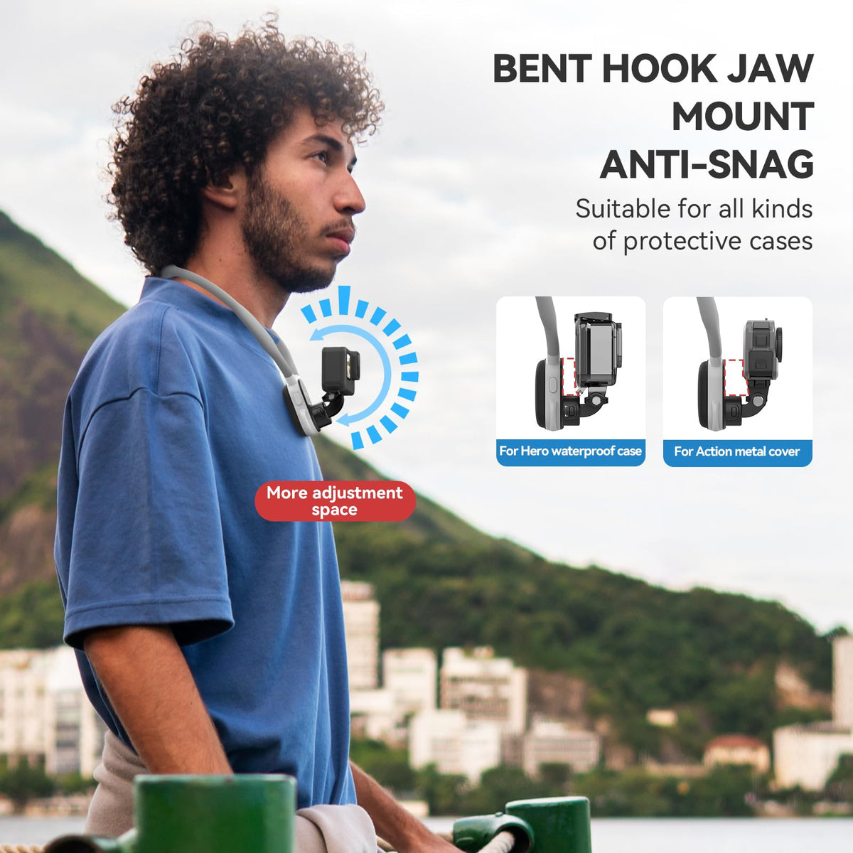 Telesin S2 Magnetic Quick Release Neck Mount with Fixing Chest Strap