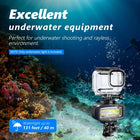 Seafrogs 40 Meters Depth Waterproof Diving Light with Cold Shoe Mount For GoPro Insta360 DJI Action Sony Canon Cameras 700 Lumen High Brightness Fill Light
