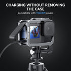 TELESIN Upgraded Aluminum Metal Cage for GoPro HERO 13/12/11/10/9 | Protective Housing Frame Case with Lens Filter Compatibility and Cold Shoe Mount
