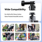 TELESIN S2 Quick Release Clamp Bike Mount Motorcycle Handlebar Holder | Roll Bar Tube Clip Mounting Accessories Compatible with GoPro Insta360 DJI Action Osmo Pocket Action Camera