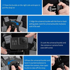 TELESIN Chest Strap Mount, Front & Back Dual Angle Chest Harness Wearing Belt Mount for GoPro, Insta360. DJI Action 2 Osmo Action Camera Accessories