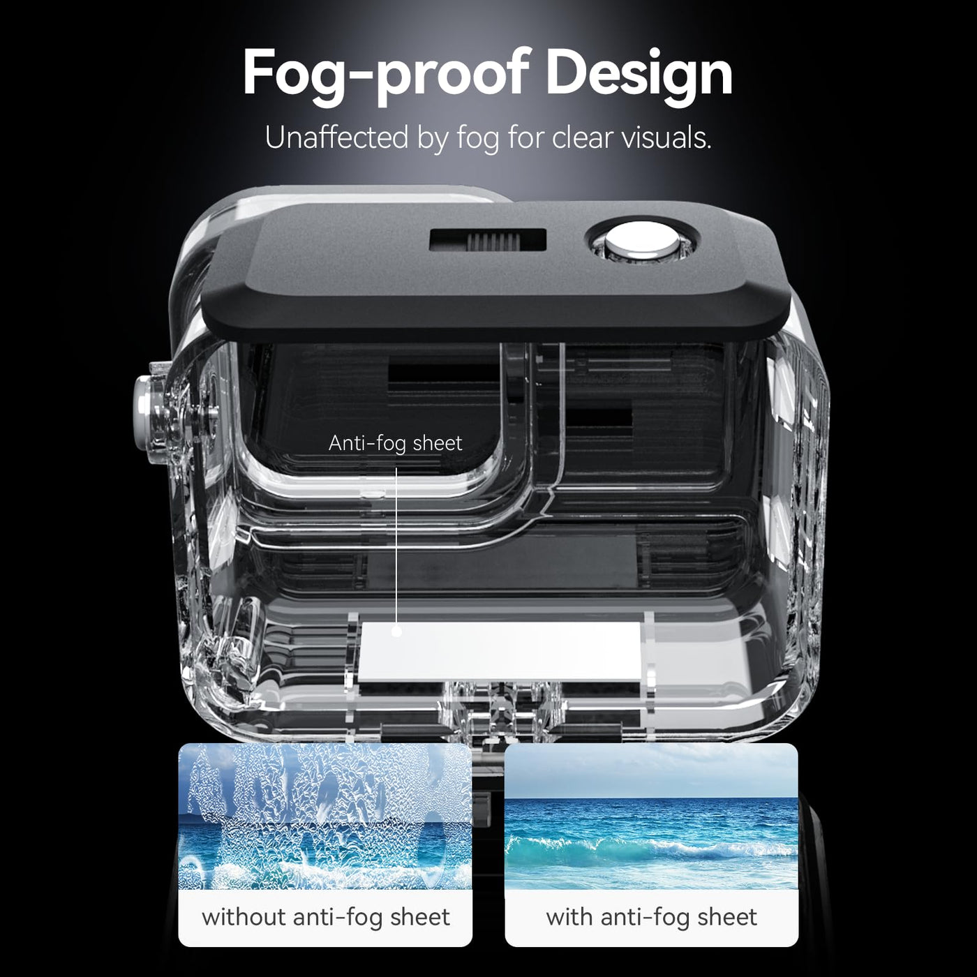 TELESIN Waterproof Case for Insta360 Ace Pro | Underwater Dive Case Housing Shell for Ace Pro Deep Scuba Diving Snorkeling 45 Meter Depth