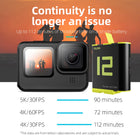 TELESIN Battery for GoPro HERO12 HERO11 HERO10 HERO9 Black | Camera Battery for GoPro 12 11 10 9 - Yellow