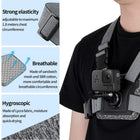 TELESIN Chest Strap Mount, Front & Back Dual Angle Chest Harness Wearing Belt Mount for GoPro, Insta360. DJI Action 2 Osmo Action Camera Accessories