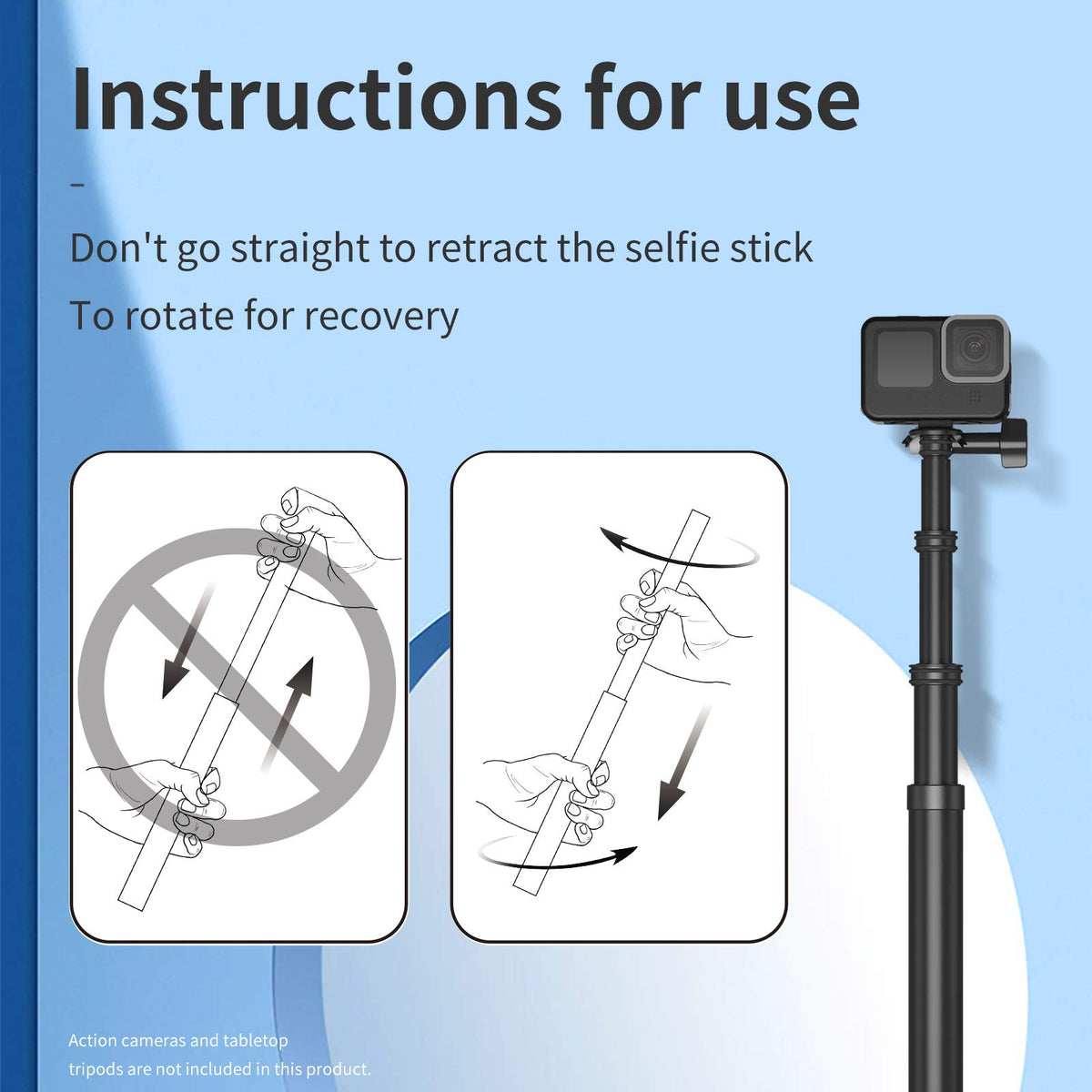 Telesin 2nd Gen 2.7M Ultra Long Carbon Fiber Selfie Stick